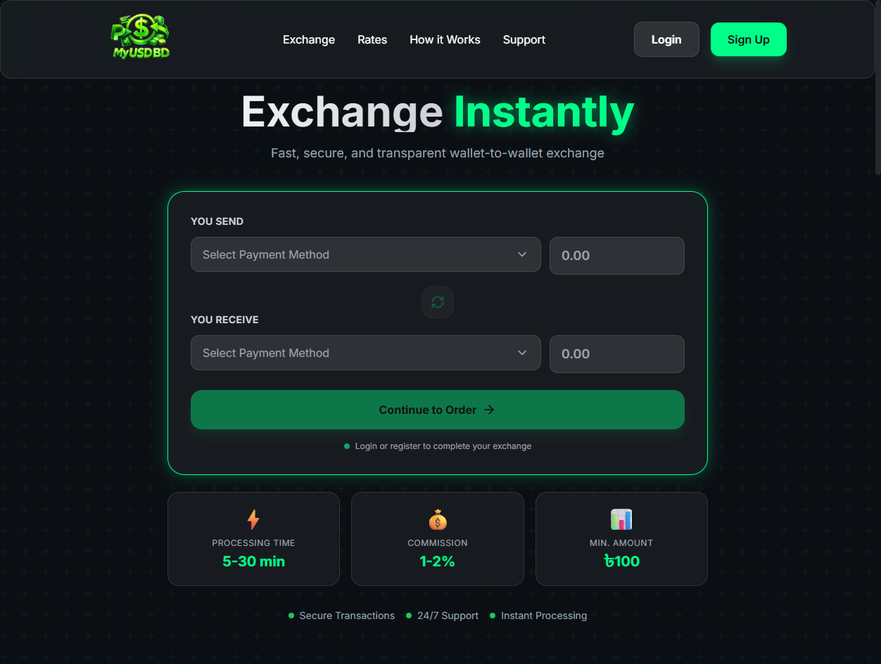 My USD BD - Website project
